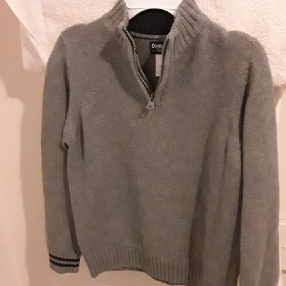 NWT 1/4 zip sweater size 7 Oshkosh